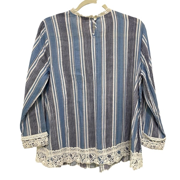 Sundance Women's Top Cotton Lace Cottagecore Feminine Cowgirl Size Large‎ - Picture 2 of 8